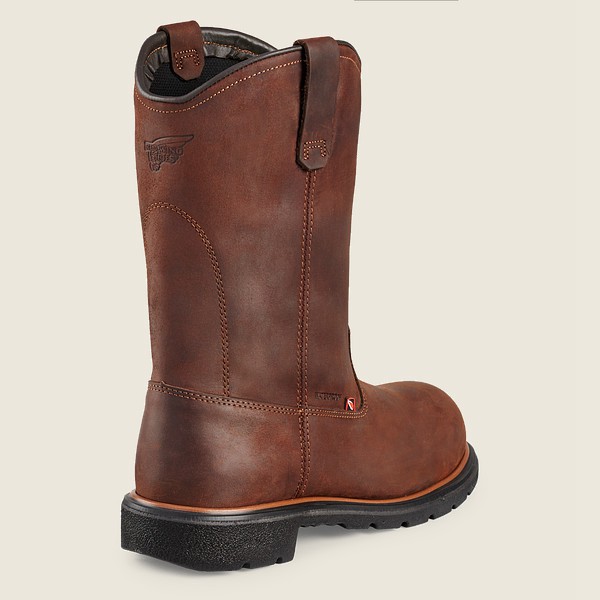 Red Wing Iş Botu Erkek - Dynaforce® - 11-Inch Waterproof Soft Toe Pull-On - Kahverengi - 59OBTWJEP